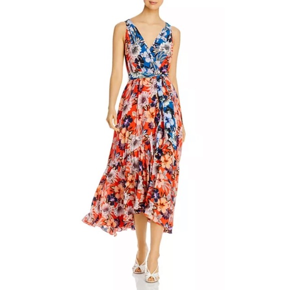 Dresses & Skirts - Jade Johnny Was Priyanka XL‎ Maxi Dress Floral Print Sleeveless Silk